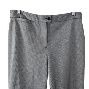 Talbots Sz‎ 8 Black White Houndstooth Office Work Trouser Pants
